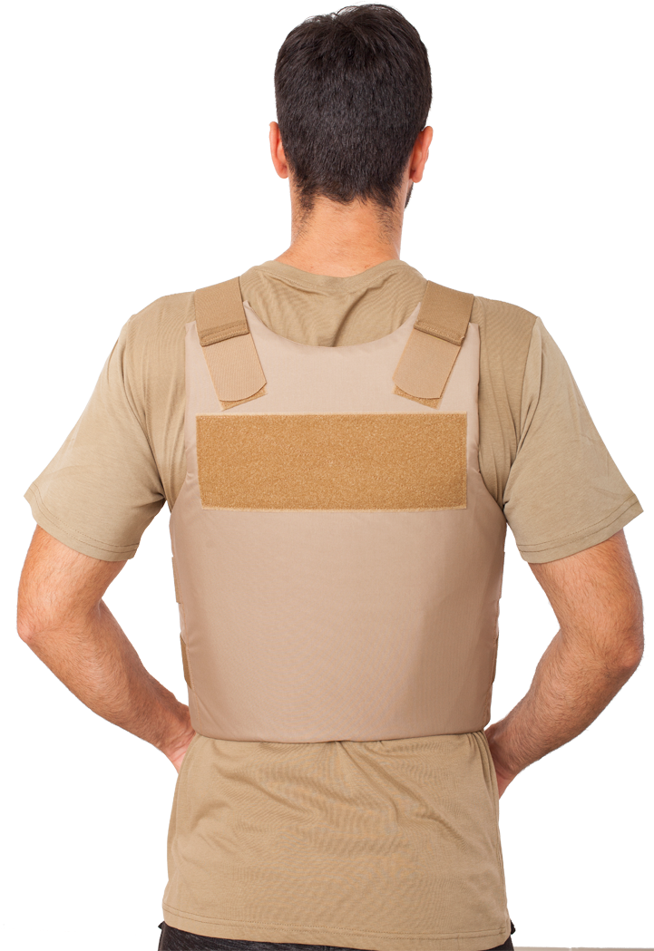 Man Wearing Concealable Bulletproof Vest PNG Image