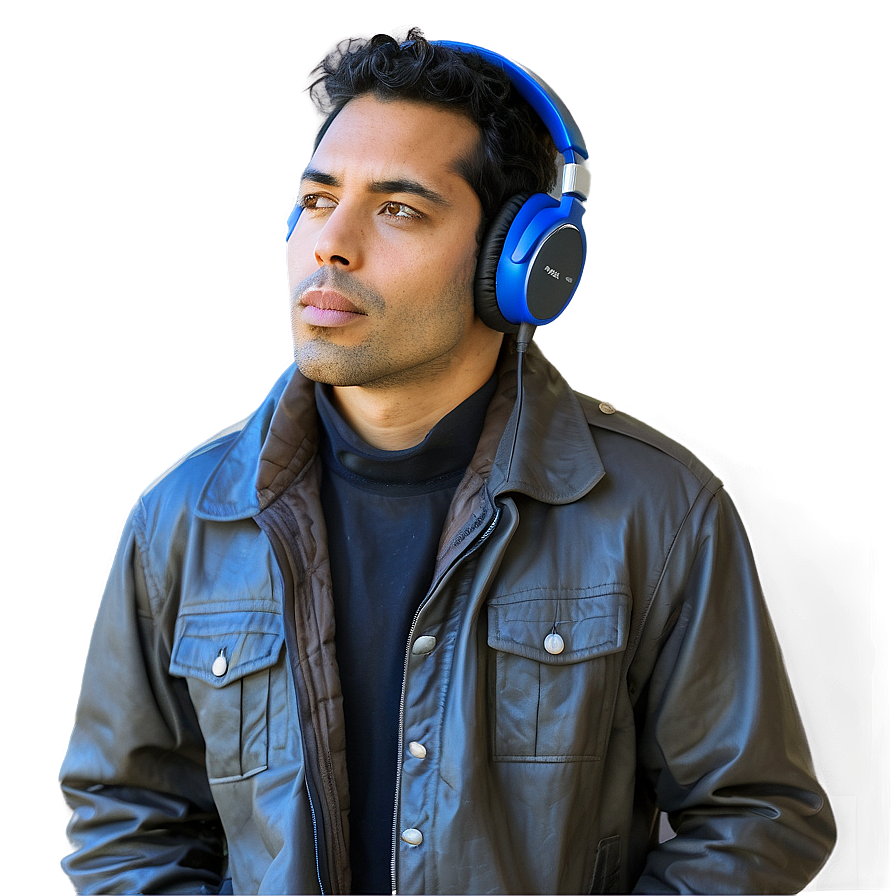 Man With Headphones Png Kia PNG Image