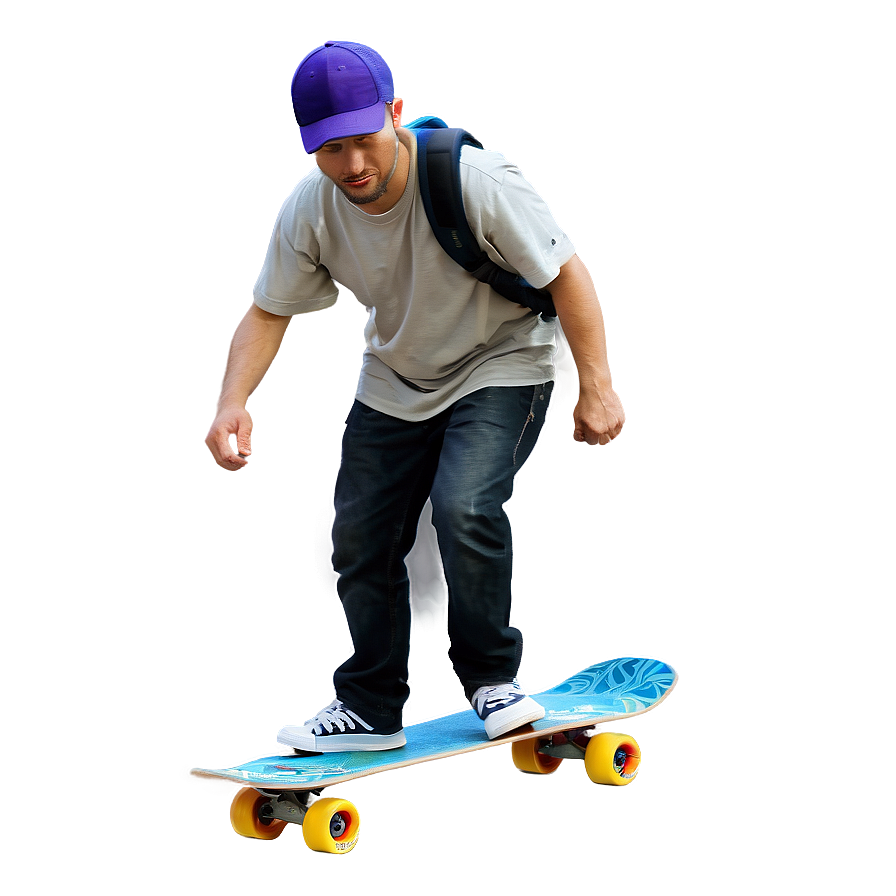 Man With Skateboard Png Lhx PNG Image