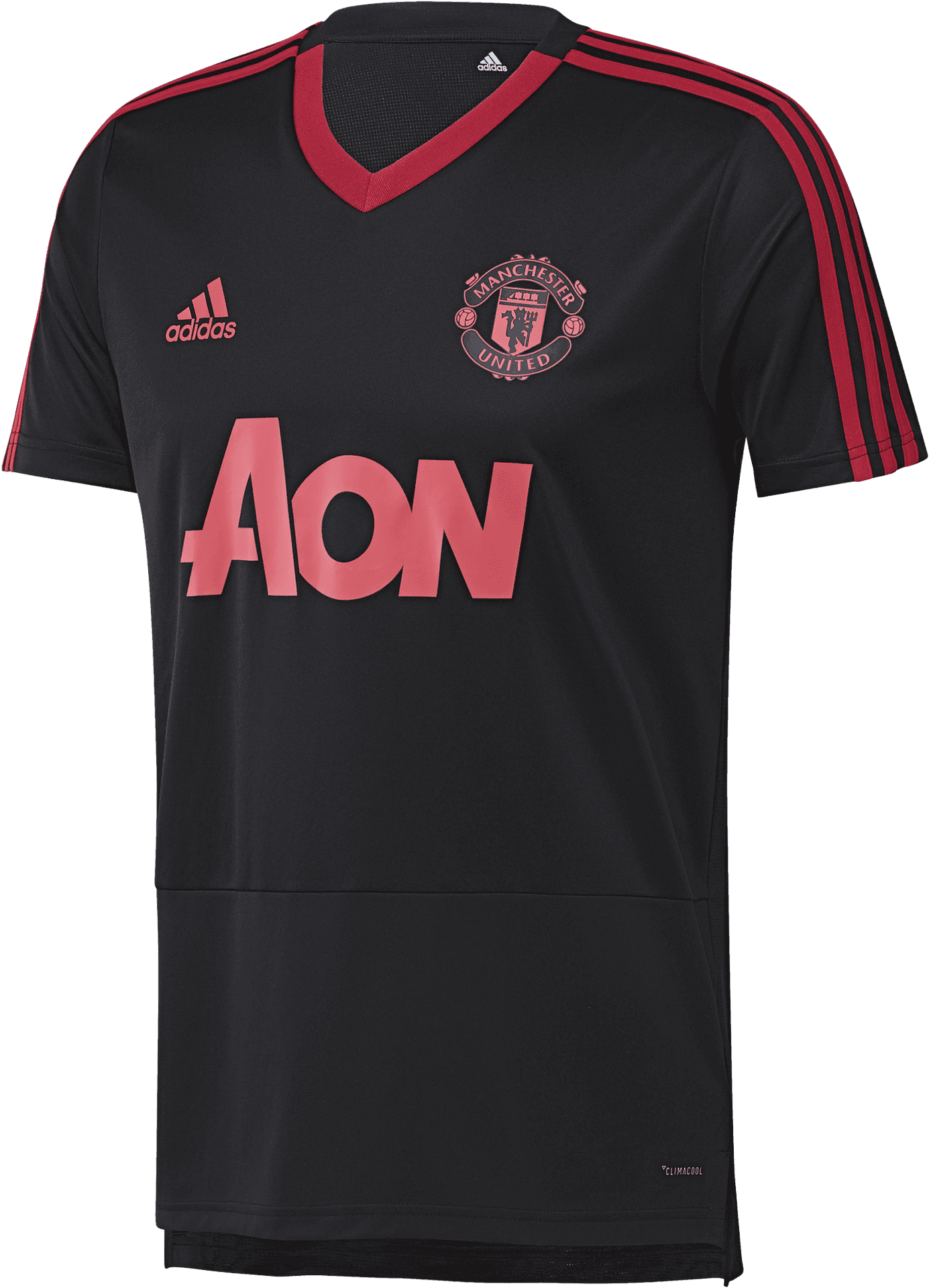 Manchester United Black A O N Jersey PNG Image