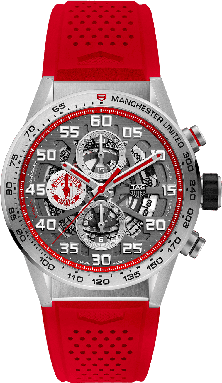 Manchester United Branded Luxury Watch PNG Image