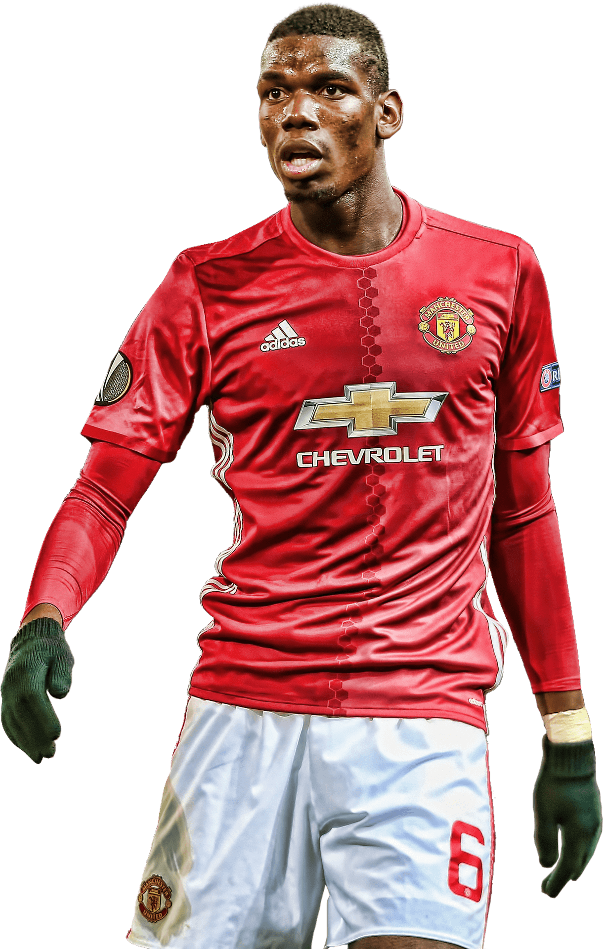 Manchester United Midfielder Action Pose PNG Image