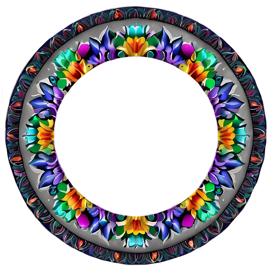 Mandala Circle Frame Png Wtl28 PNG Image