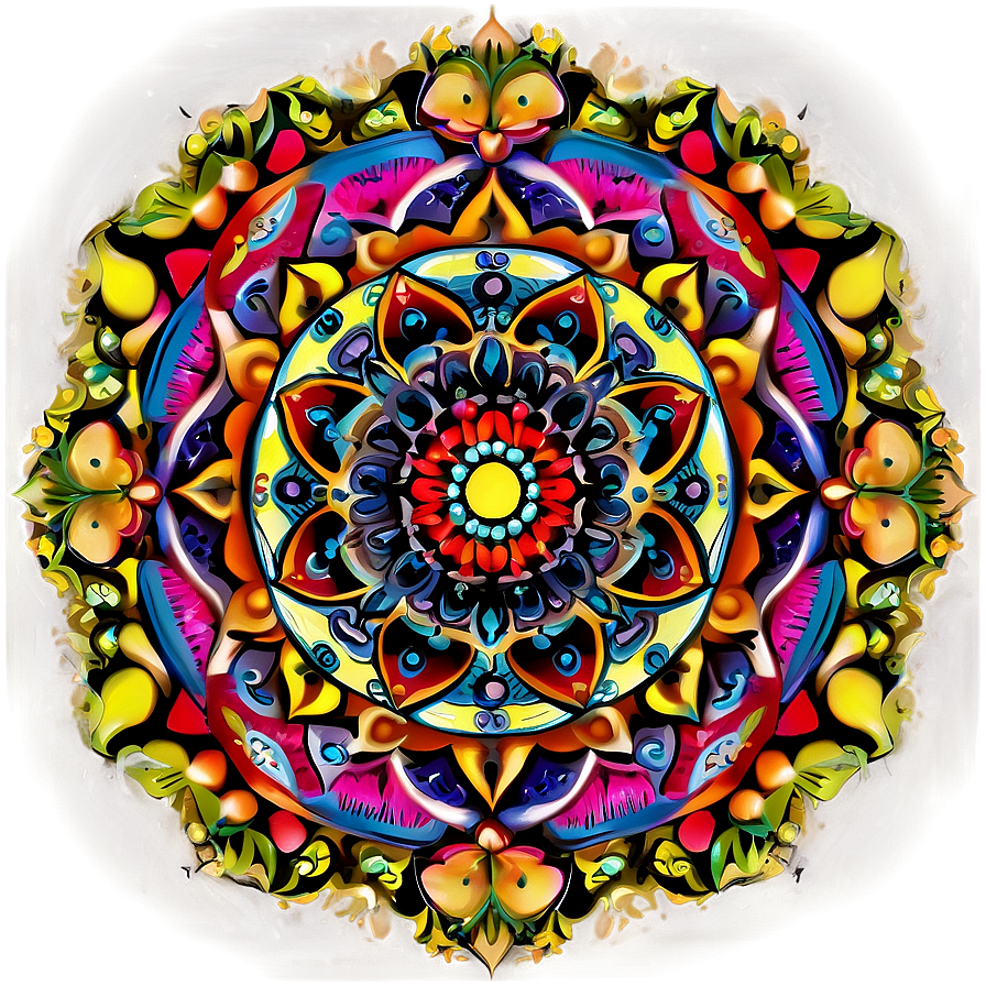 Mandala Tapestry Png Qcf94 PNG Image