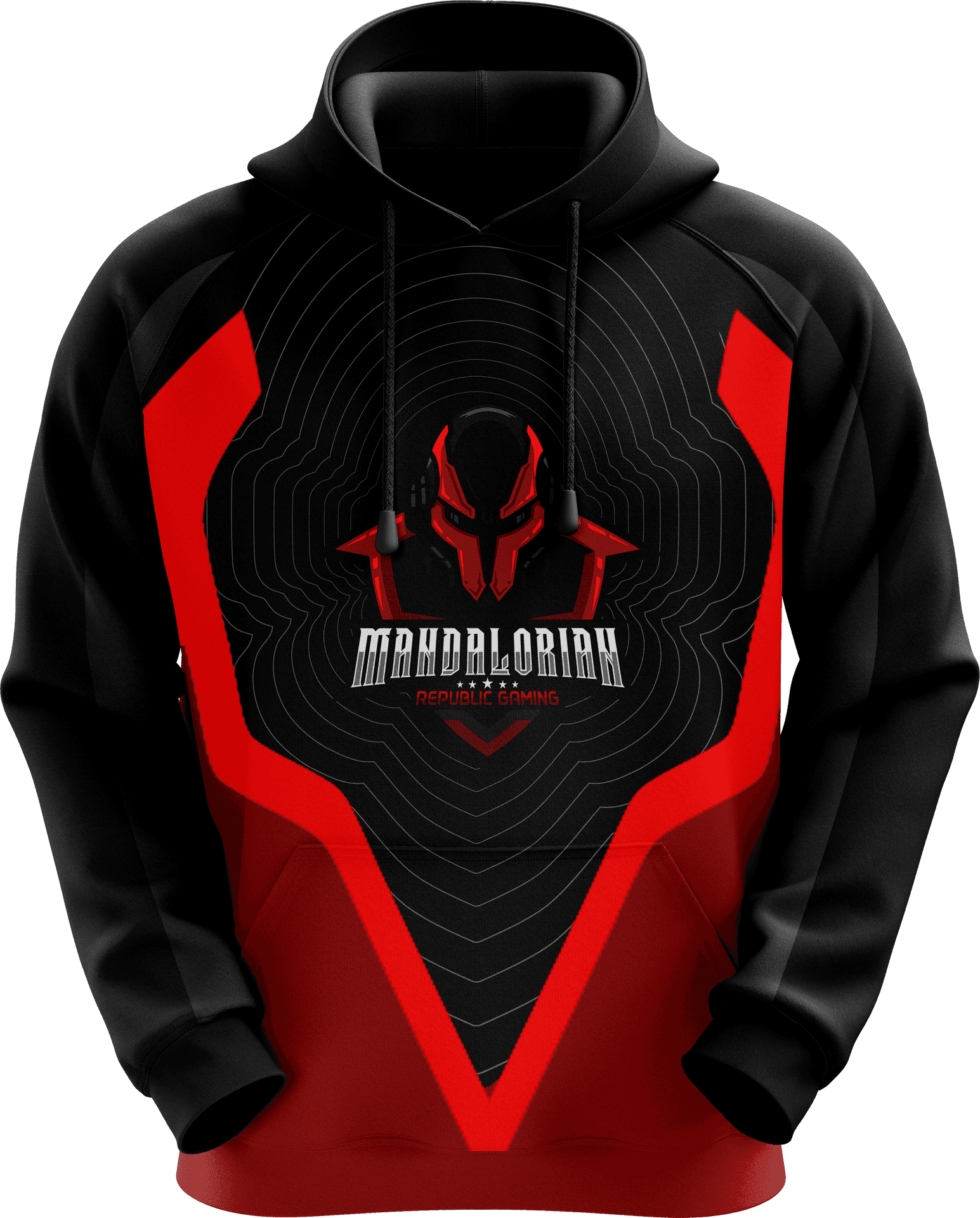 Mandalorian Themed Hoodie Design PNG Image