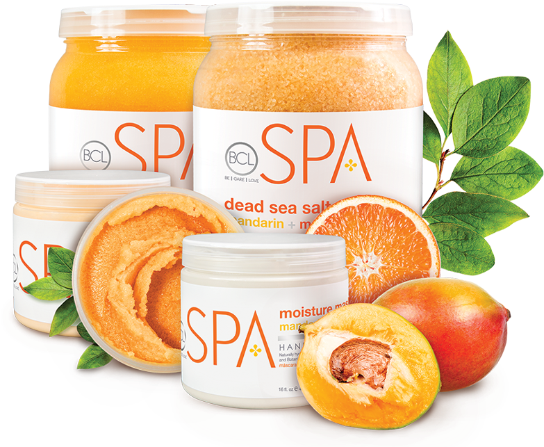 Mandarin Mango Spa Products PNG Image