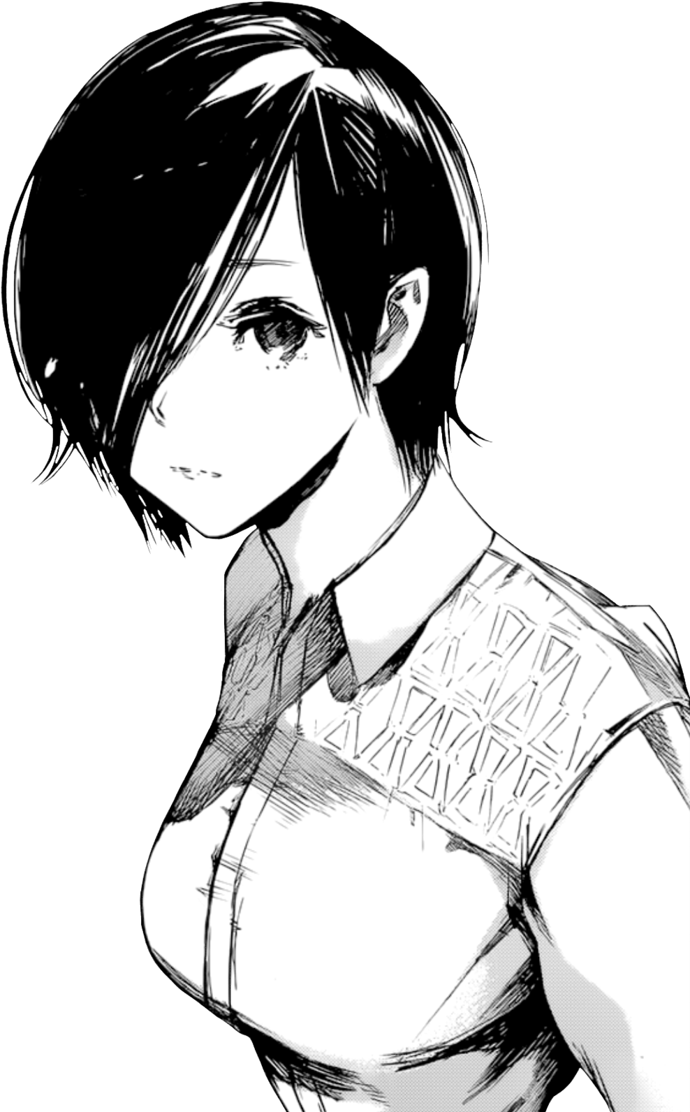 Manga Style Female Character PNG Image