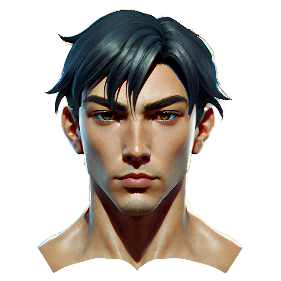 Manga Style Head Drawing Png Qtb88 PNG Image