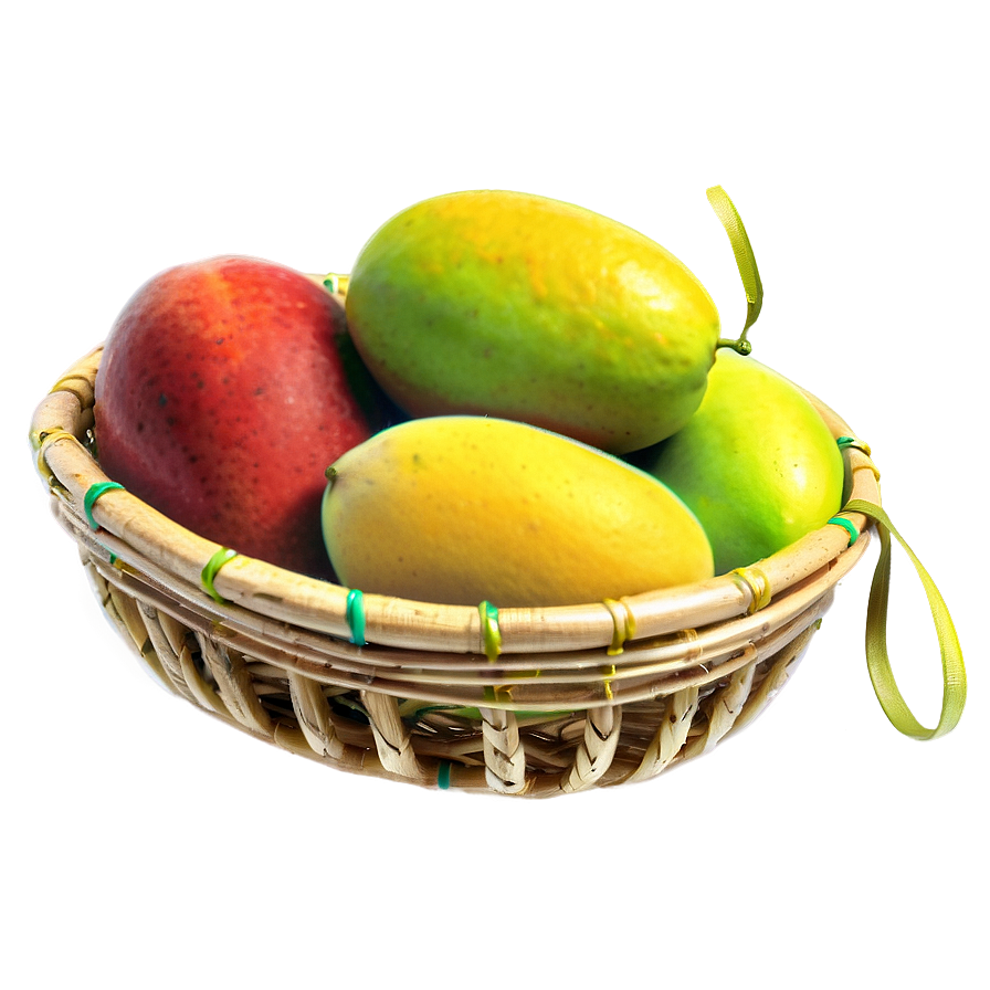 Mango Basket Png Fds PNG Image