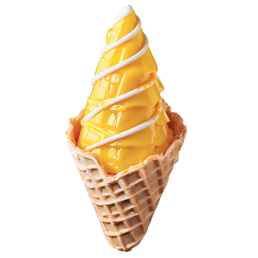 Mango Waffle Cone Png 64 PNG Image