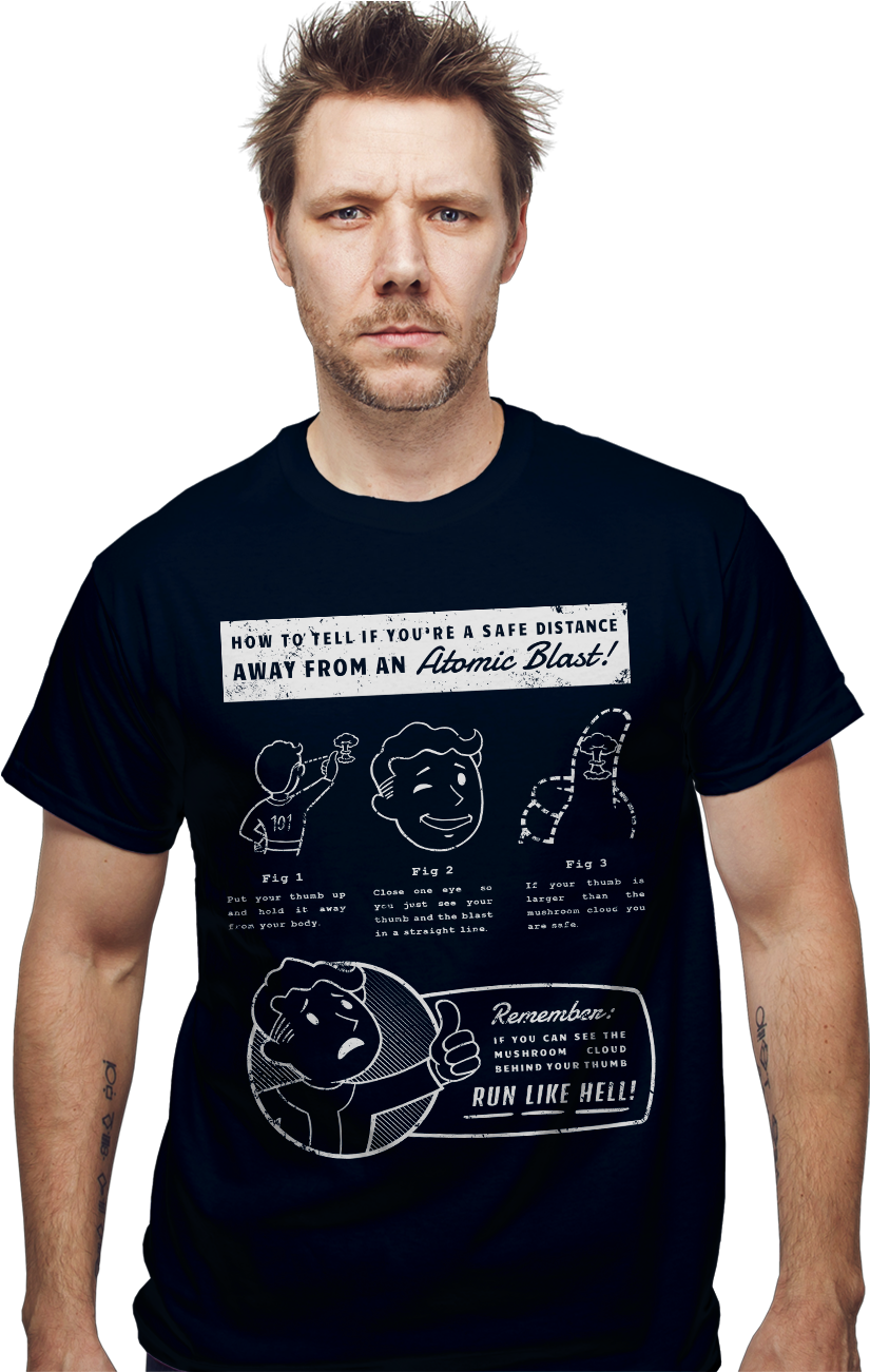 Manin Atomic Blast T Shirt PNG Image