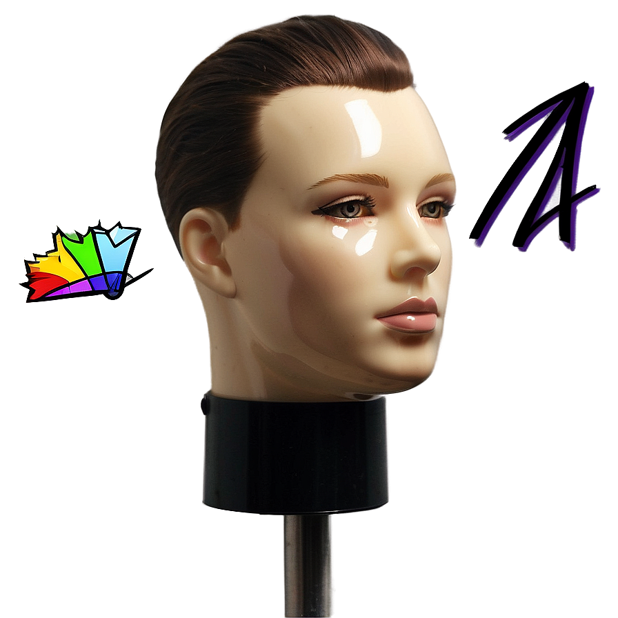 Mannequin Head For Barber Training Png Ydi25 PNG Image