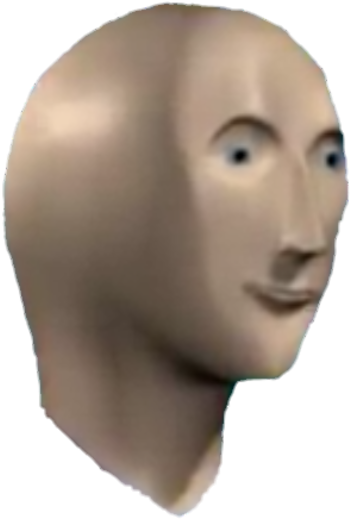 Mannequin Head Side View PNG Image