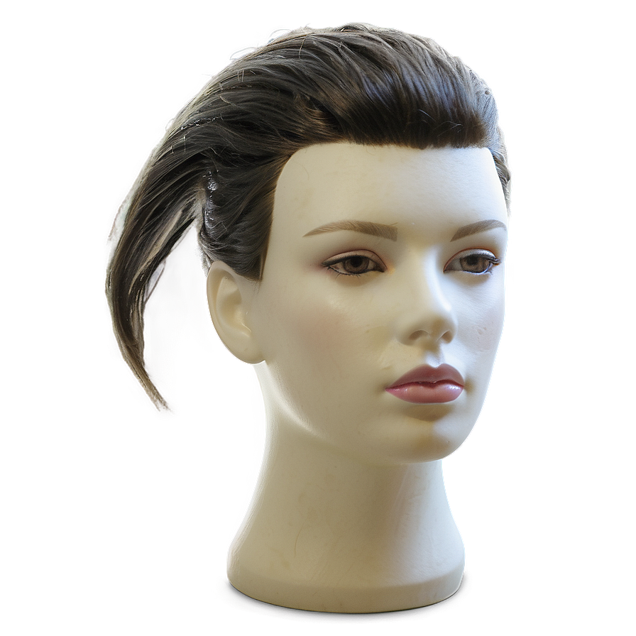 Mannequin Head With Unique Hairstyles Png Ouq PNG Image