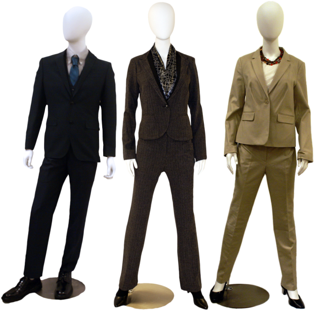 Mannequins_ Displaying_ Designer_ Suits PNG Image