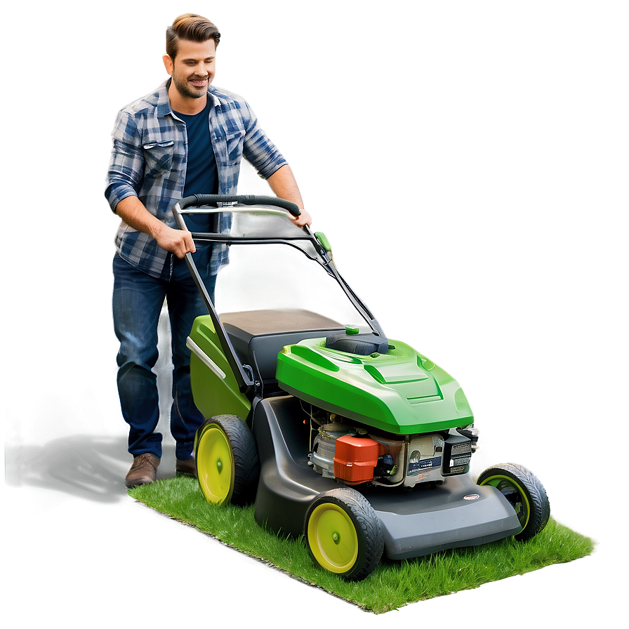 Manual Vs. Automated Mowing Png Oll PNG Image