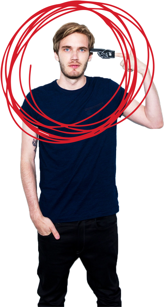 Manwith Phone Forehead Pose PNG Image