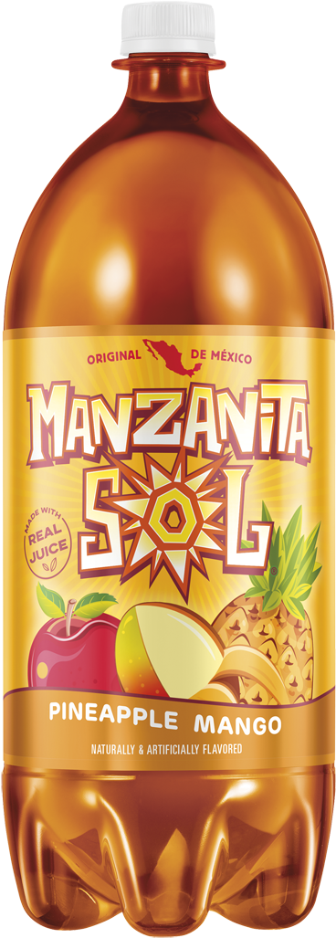 Manzanita Sol Pineapple Mango Bottle PNG Image