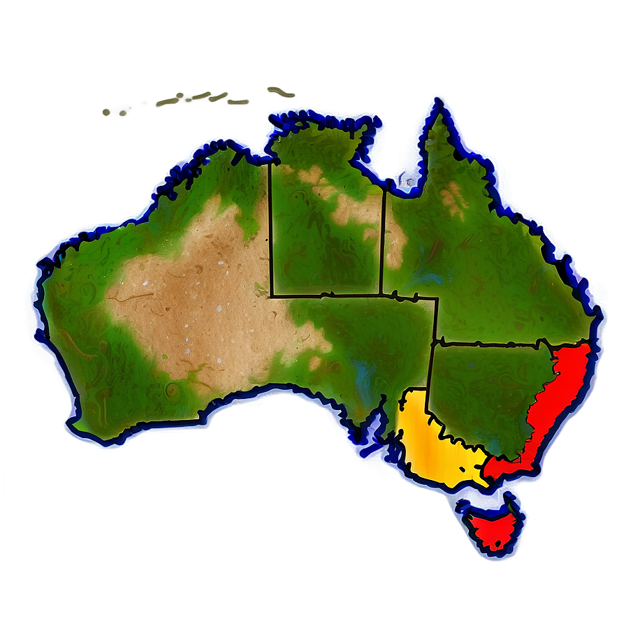 Map Of Australia Png Ekx34 PNG Image