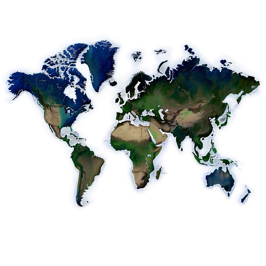 Map Of The World C PNG Image