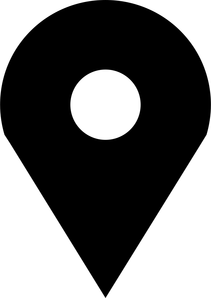 Map Pin Icon Black PNG Image