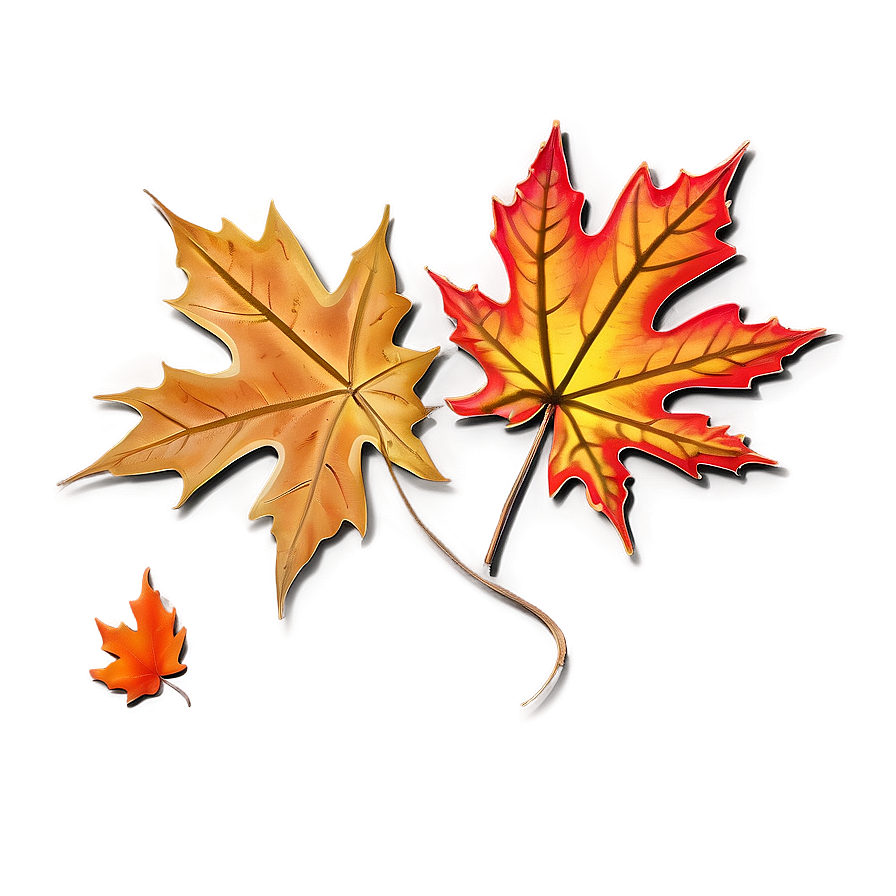 Maple Leaves Thanksgiving Border Png 43 PNG Image