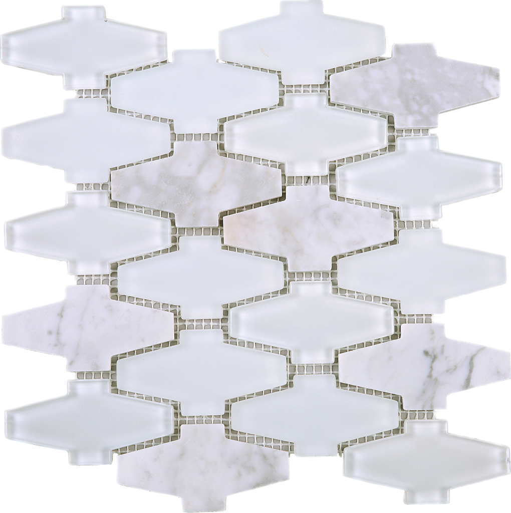 Marble Mosaic Tile Pattern PNG Image