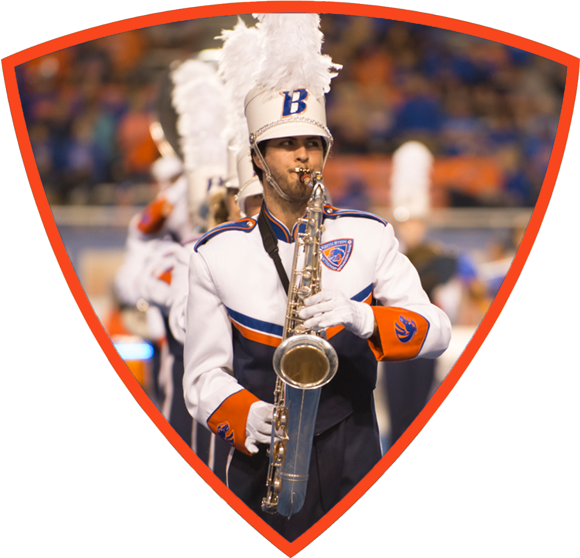 Marching Band Musicianin Action.png PNG Image