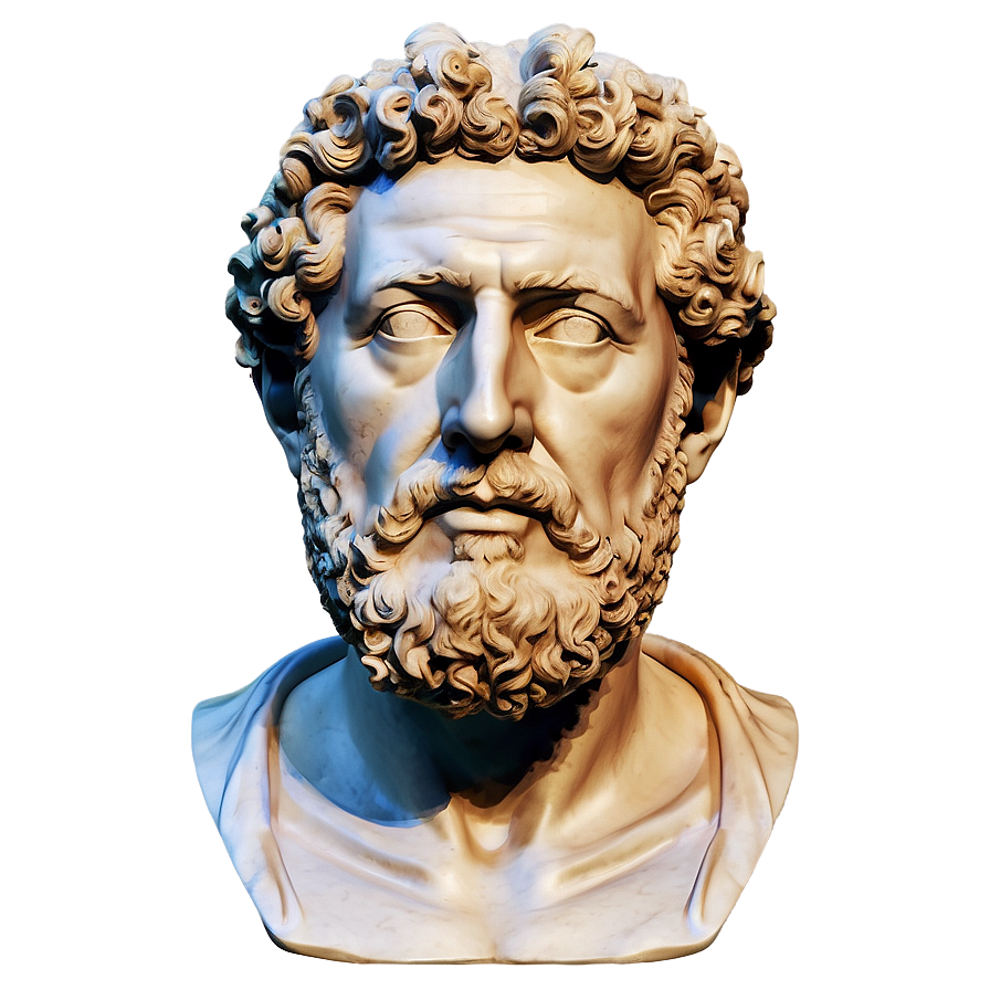 Marcus Aurelius Philosopher King Bust Png Rcj56 PNG Image