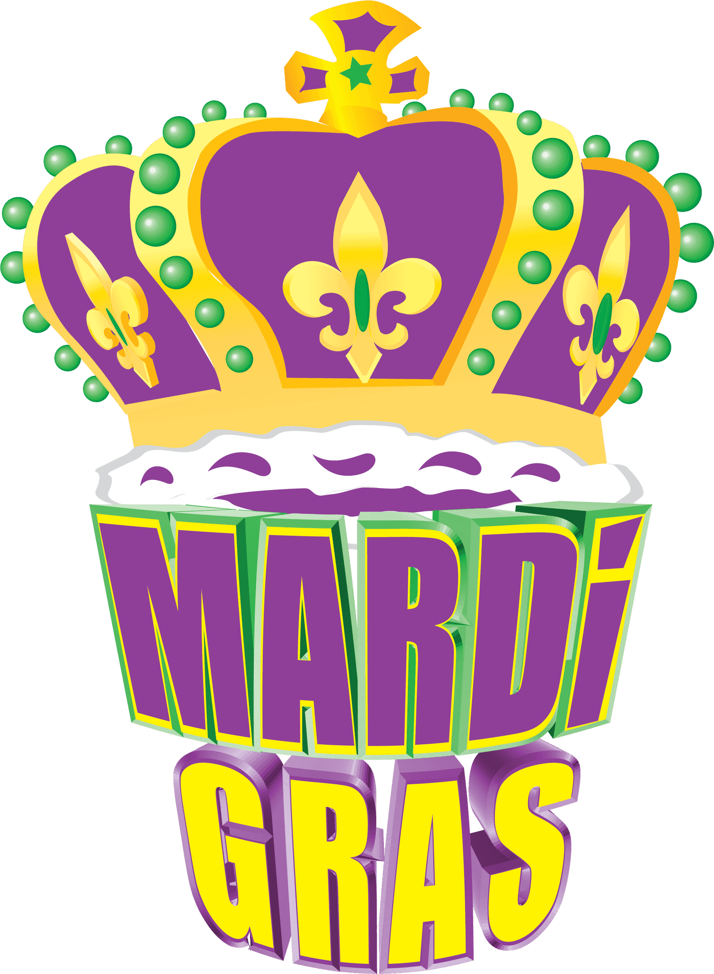 Mardi Gras Celebration Graphic PNG Image