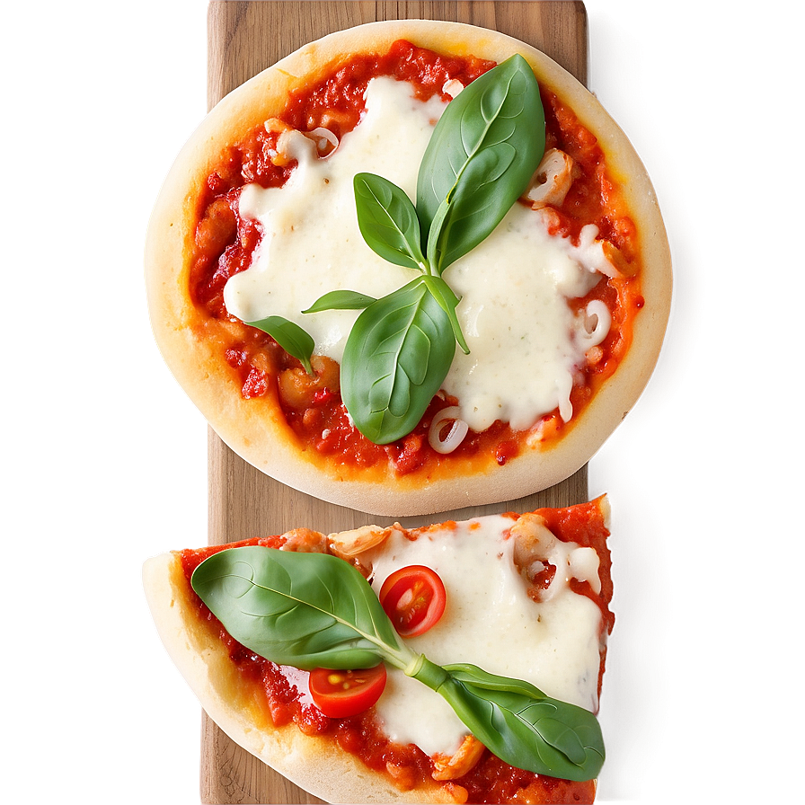 Margherita With Arugula Pizza Png Avb PNG Image