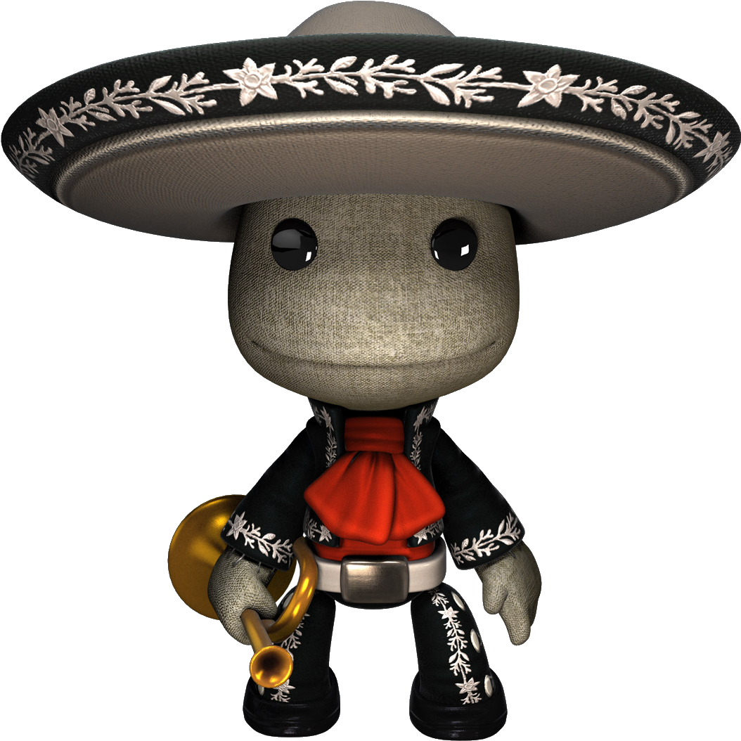 Mariachi Character With Trumpet.png PNG Image