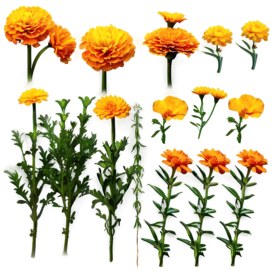 Marigold Field Png Ytk PNG Image