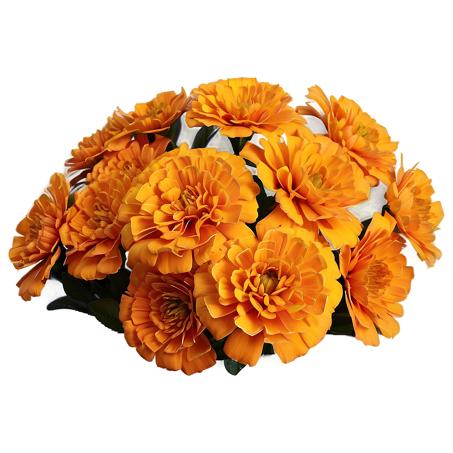 Marigold Floral Arrangement Png Nhw PNG Image