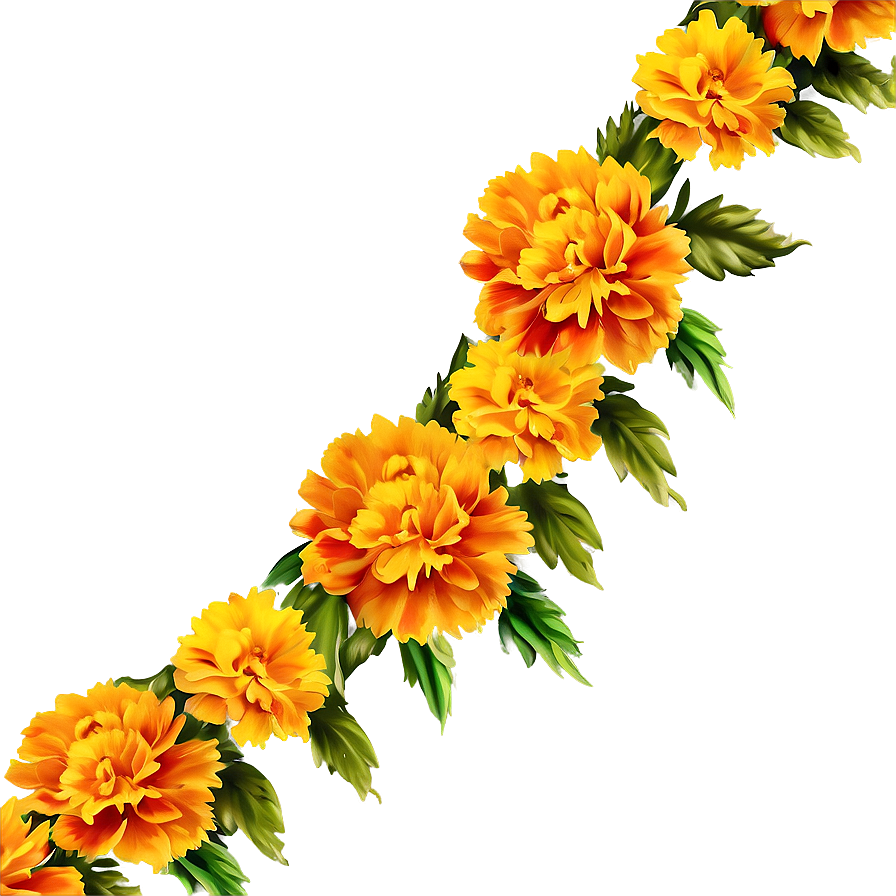 Marigold Garland Png 96 PNG Image