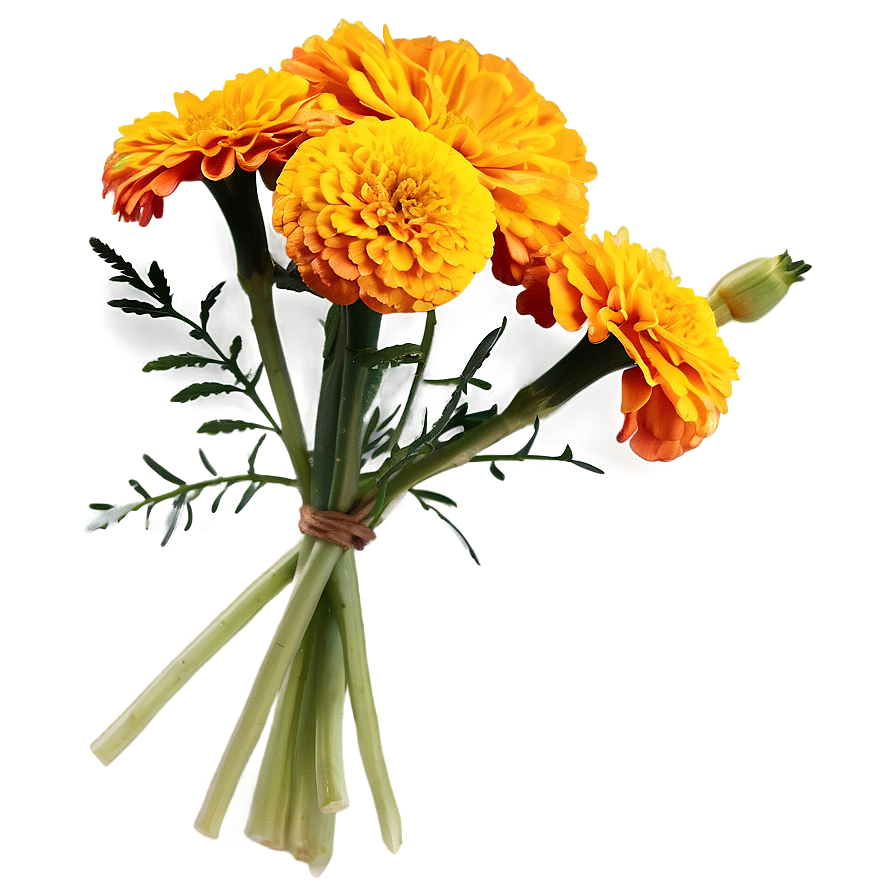 Marigold Sunshine Bouquet Png Jwh98 PNG Image