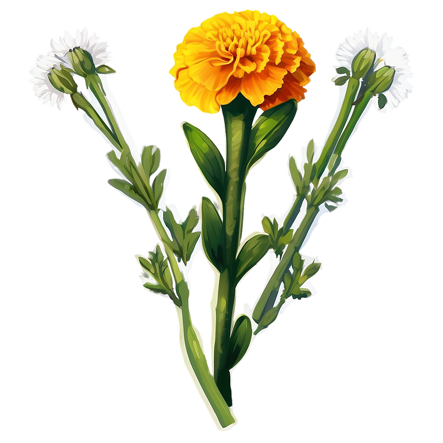 Marigold Traditional Use Png 06112024 PNG Image