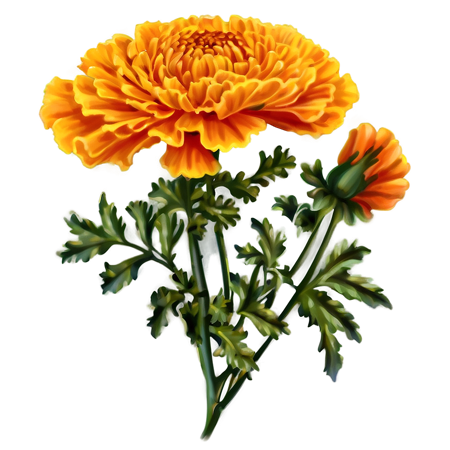 Marigold Vintage Png Lyq PNG Image