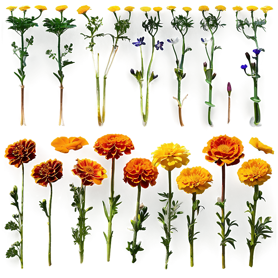 Marigolds Background Png 60 PNG Image