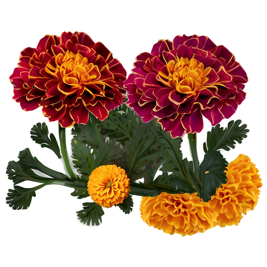 Marigolds Border Design Png Xpg88 PNG Image