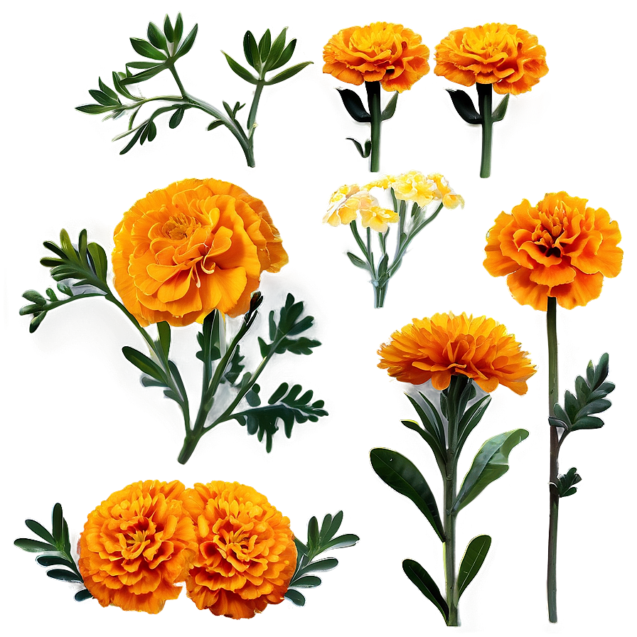 Marigolds D PNG Image