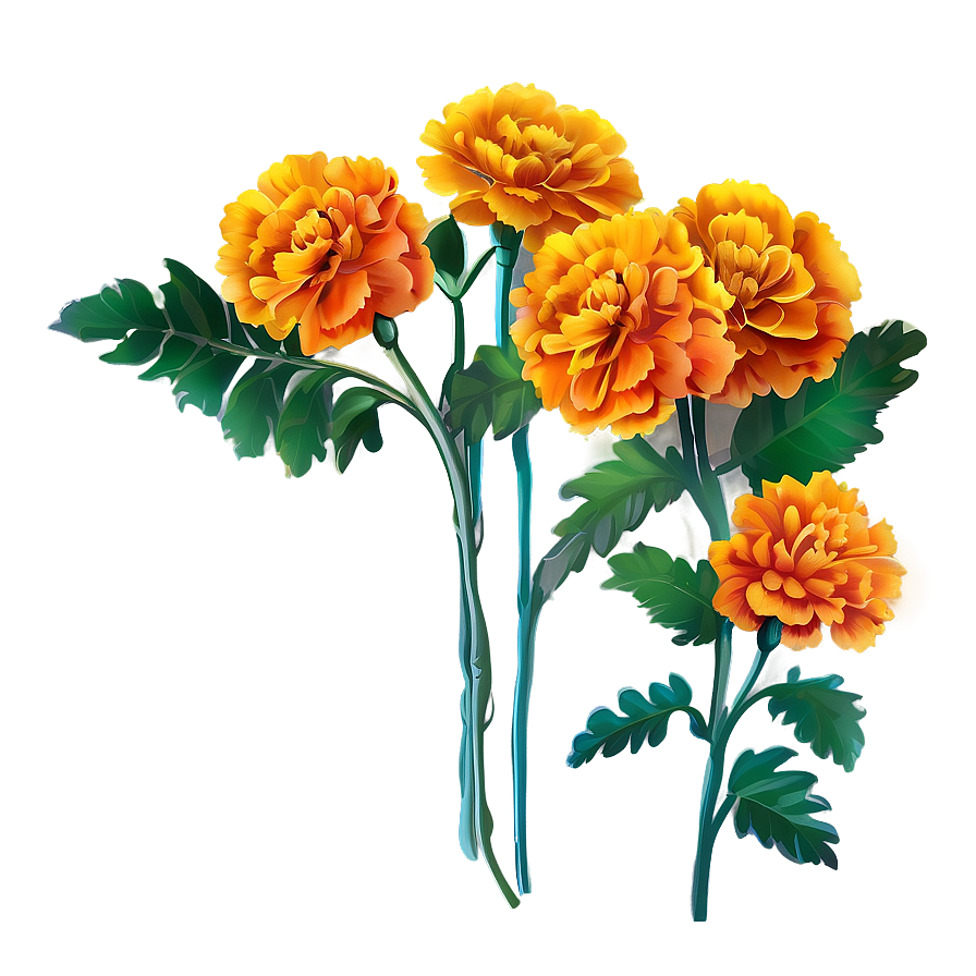 Marigolds For Day Of The Dead Png Chh45 PNG Image