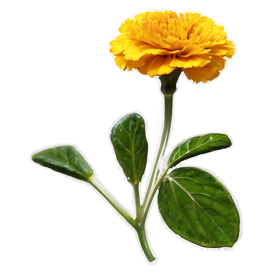 Marigolds With Dew Drops Png Iqq PNG Image