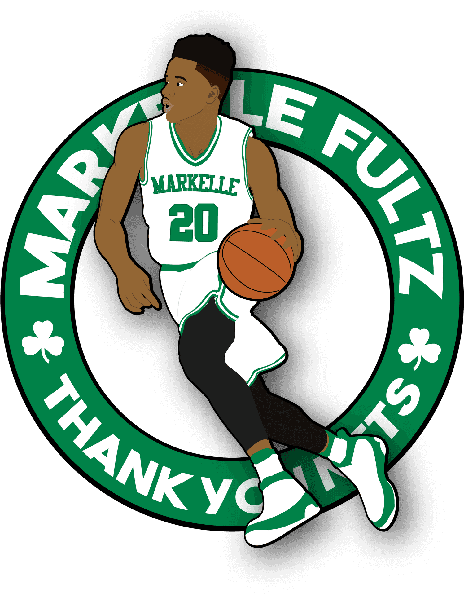 Markelle Fultz Celtics Appreciation PNG Image