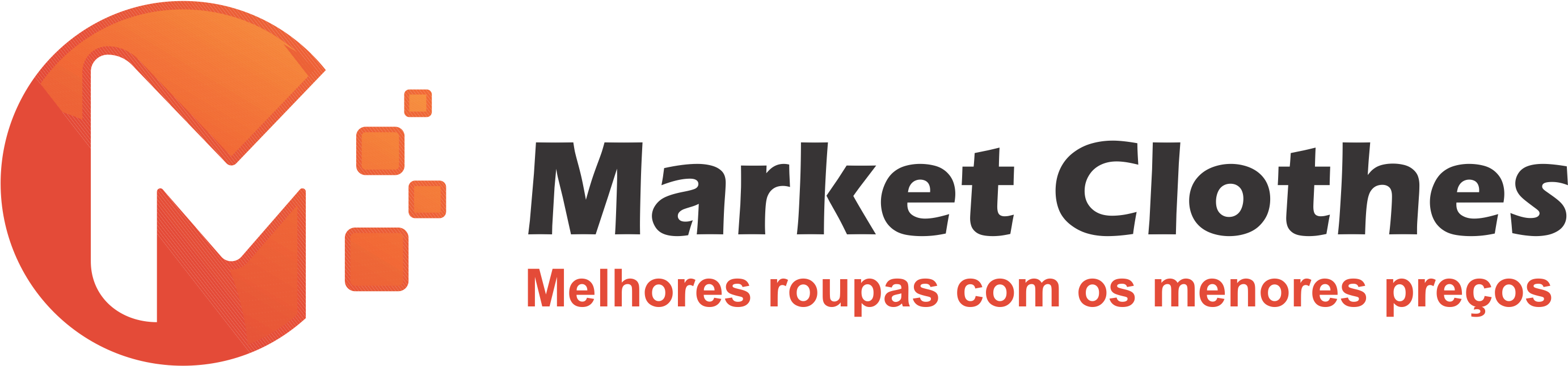 Market Clothes Logowith Tagline PNG Image