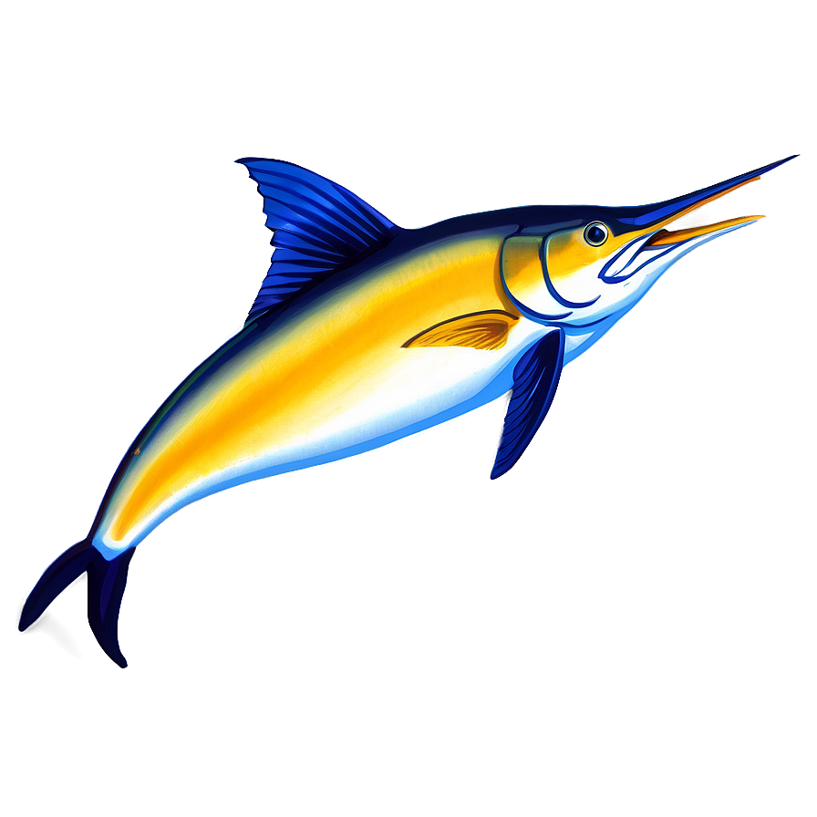 Marlin With Flowers Png Rqf PNG Image