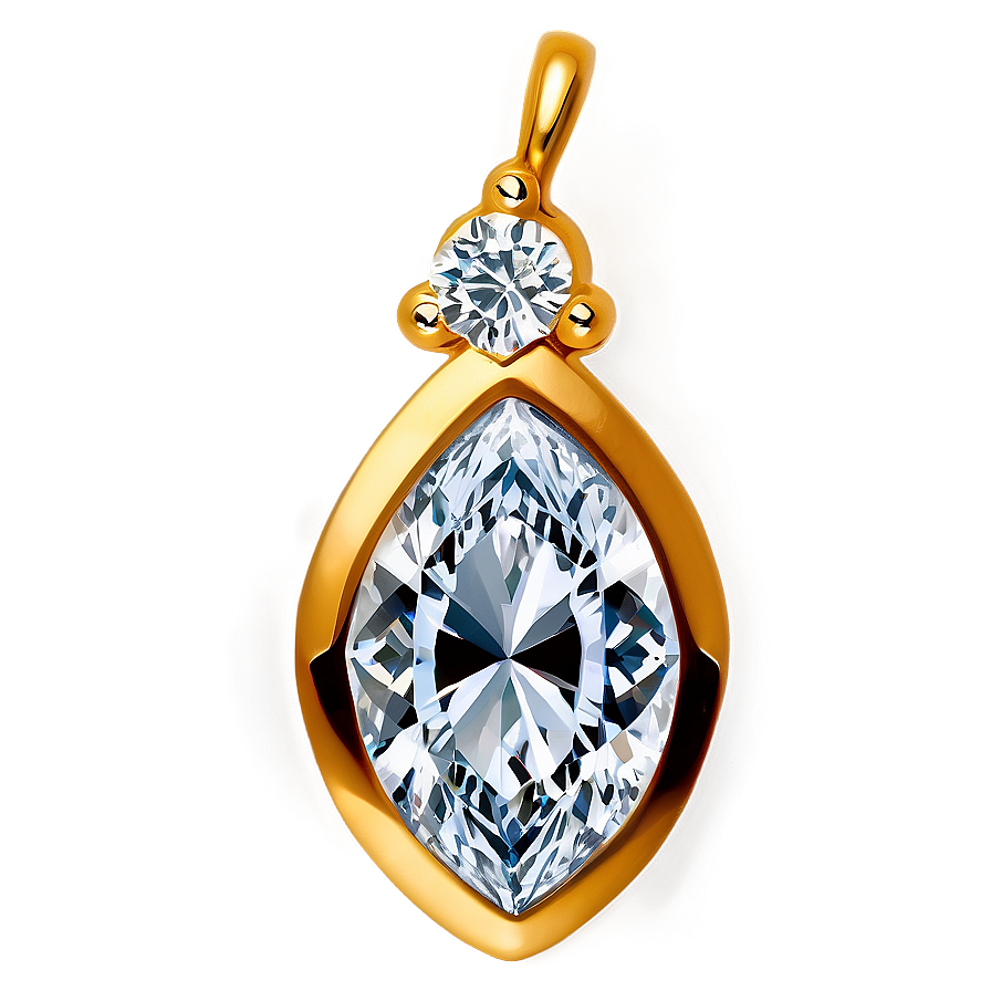 Marquise Diamonds Charm Png Bit PNG Image