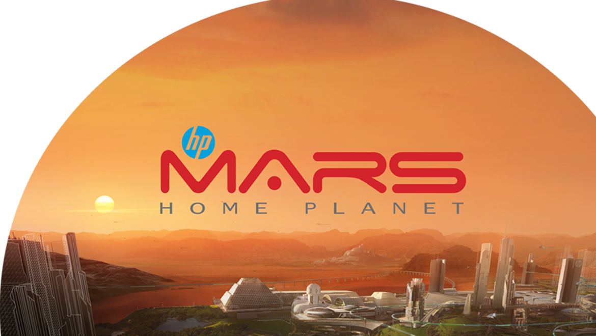 Mars Home Planet Concept Art PNG Image