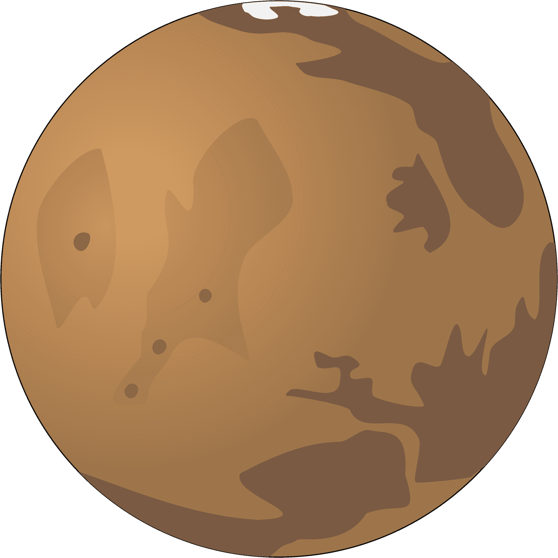 Mars Planet Illustration.png PNG Image