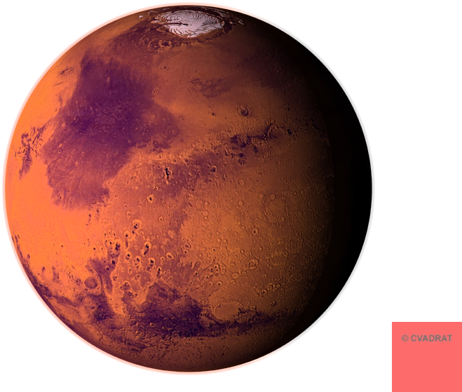 Mars Red Planet Surface View PNG Image